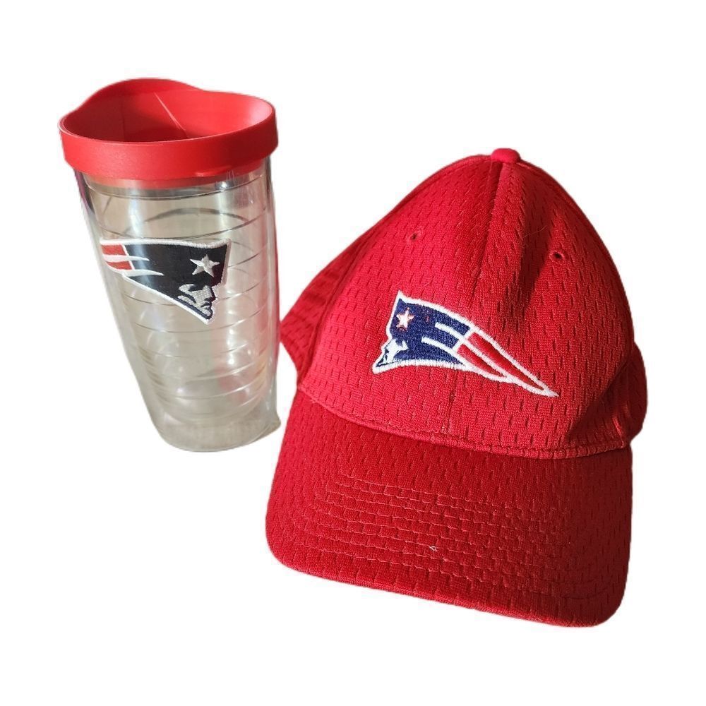 Patriots Fan "The Game" Hat w/Adjustable closure Tervis Tumbler 16 oz.w/lid 0718